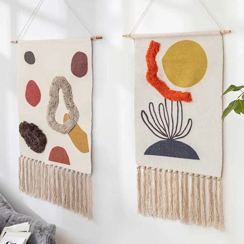Cotton Modernist Wall Hanging