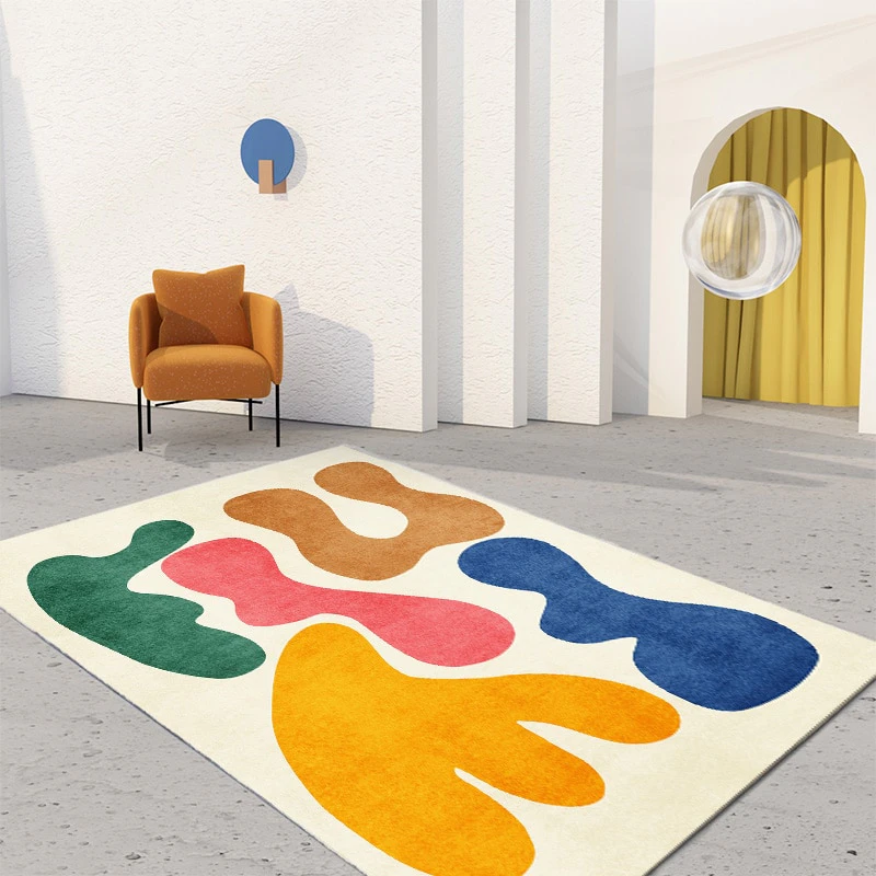 Abstract Primary Color Rug