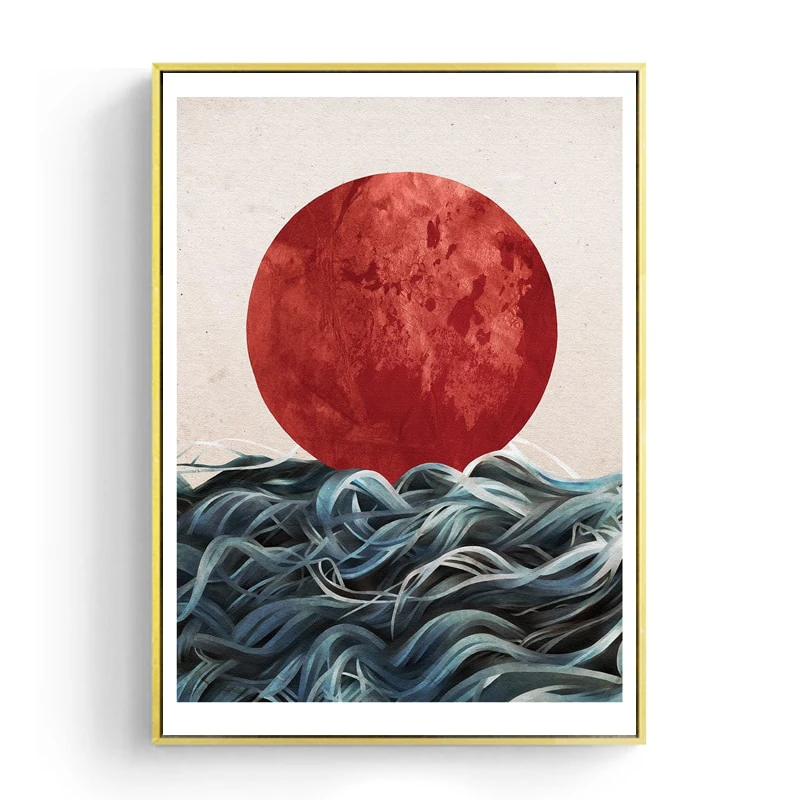 Japanese Sunrise Canvas Print