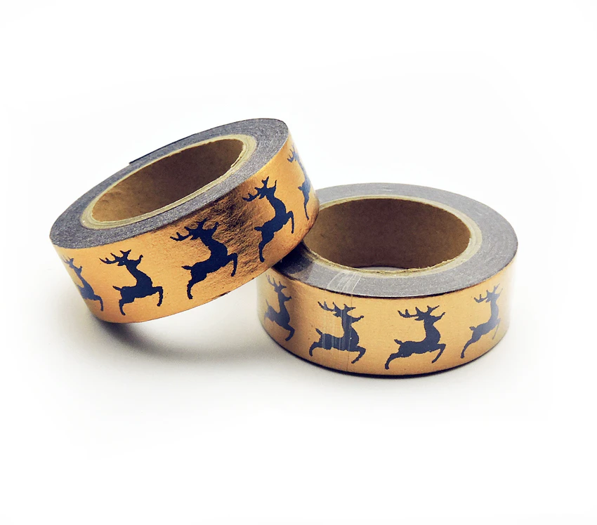 Reindeer Gold Foil Washi Tape