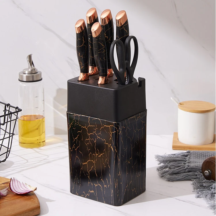 7 Piece Marble Knife Set