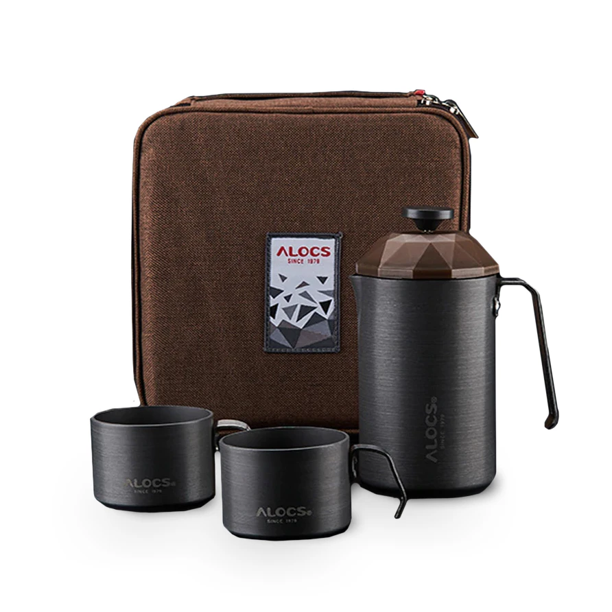Alloy Camping Plunger Coffee Set