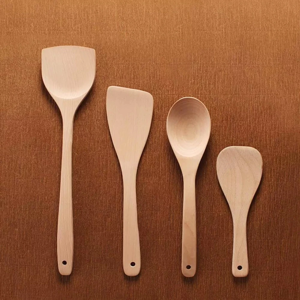 Beech Wood Kitchen Utensil Set