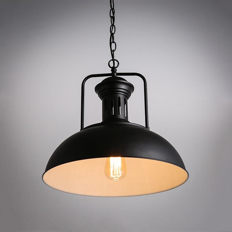 Black Loft Style Pendant Lamp