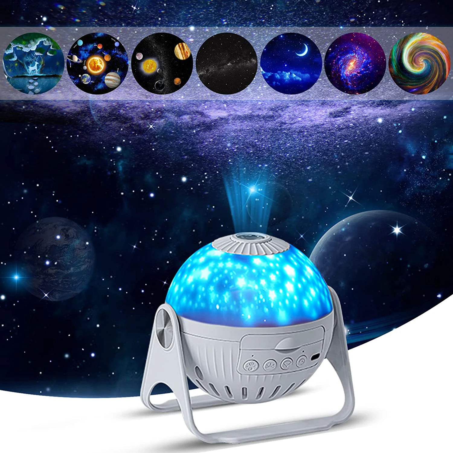 Starry Night Galaxy Projector Lamp