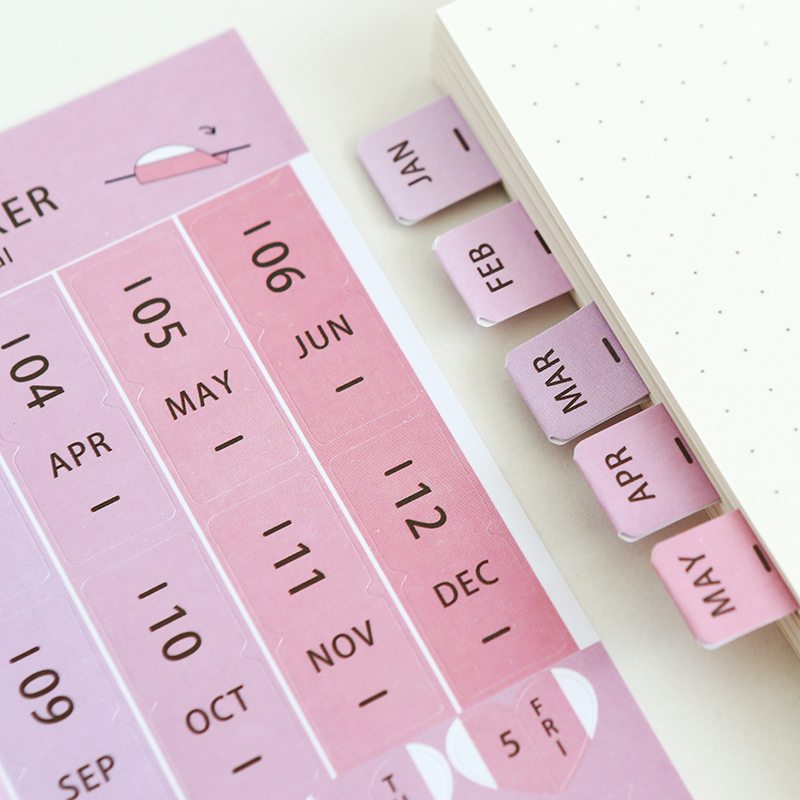 Notebook Calendar Tab Stickers