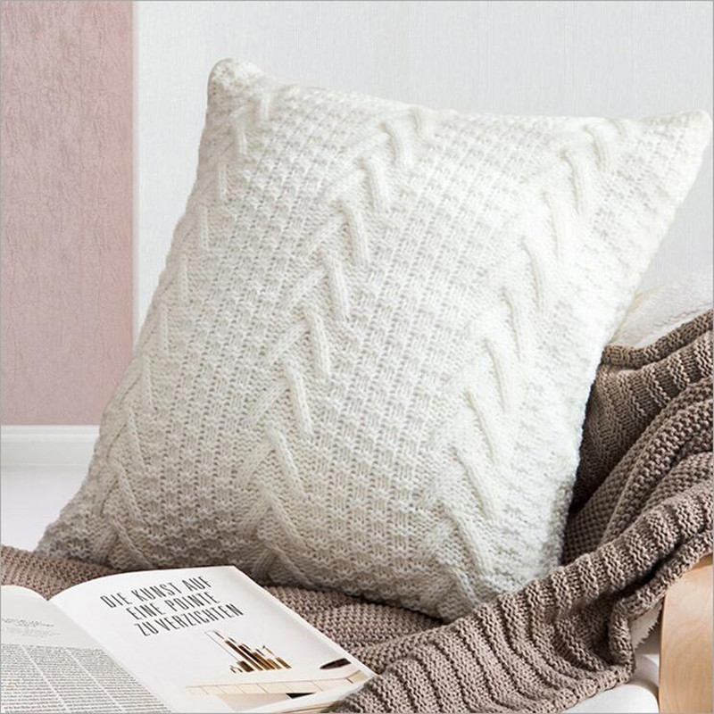 Crochet Knit Cushion Cover