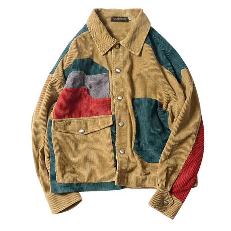 Corduroy Patchwork Jacket