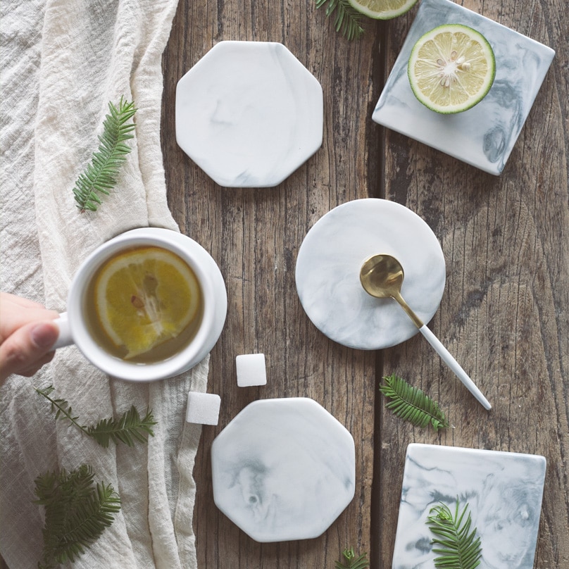 Marble Shapes Coasters