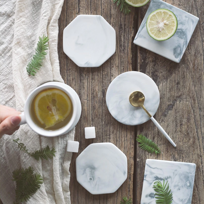 Marble Shapes Coasters