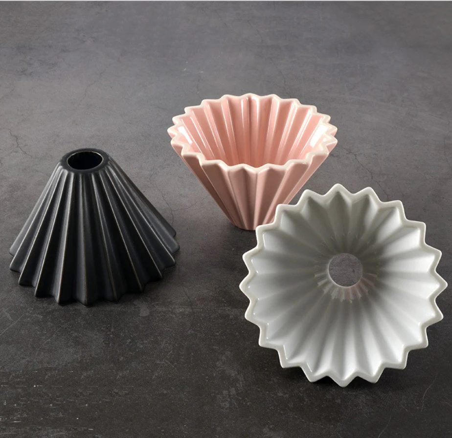 Pastel Ceramic Origami Coffee Dripper