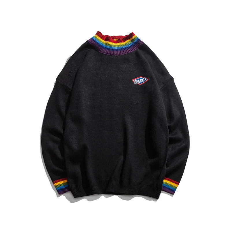 Rainbow Collar Sweater