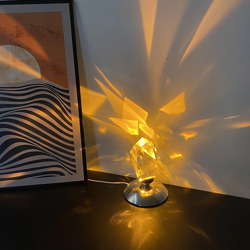 Crystal Stone Lamp
