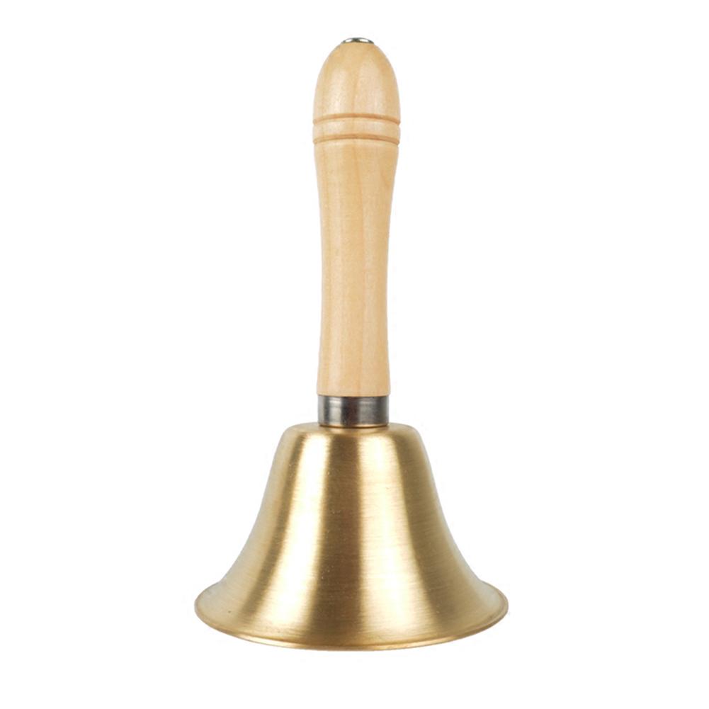 Solid Brass Wooden Handbell
