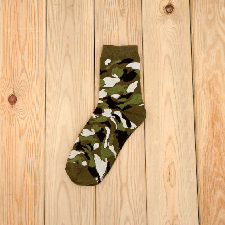 Camo Print Socks