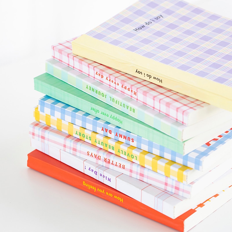 Plaid Pastel Notebook