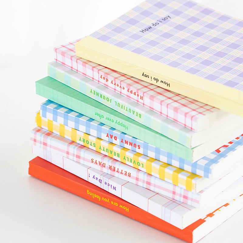 Plaid Pastel Notebook