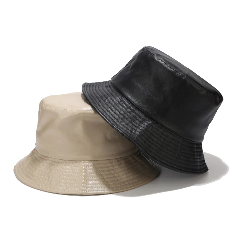 PU Leather Bucket Hat