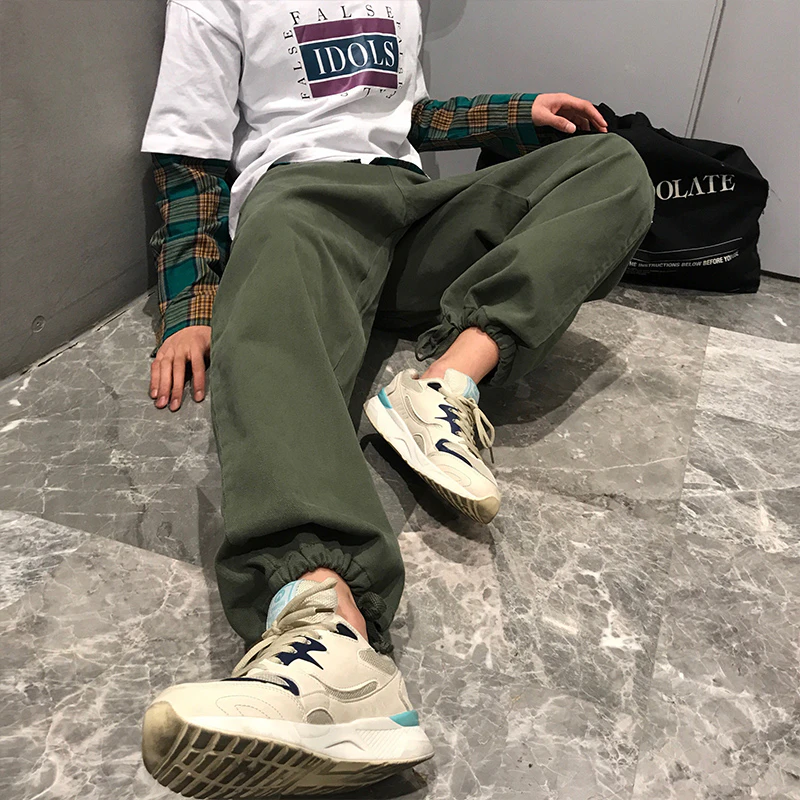 Loose Fit Green Joggers