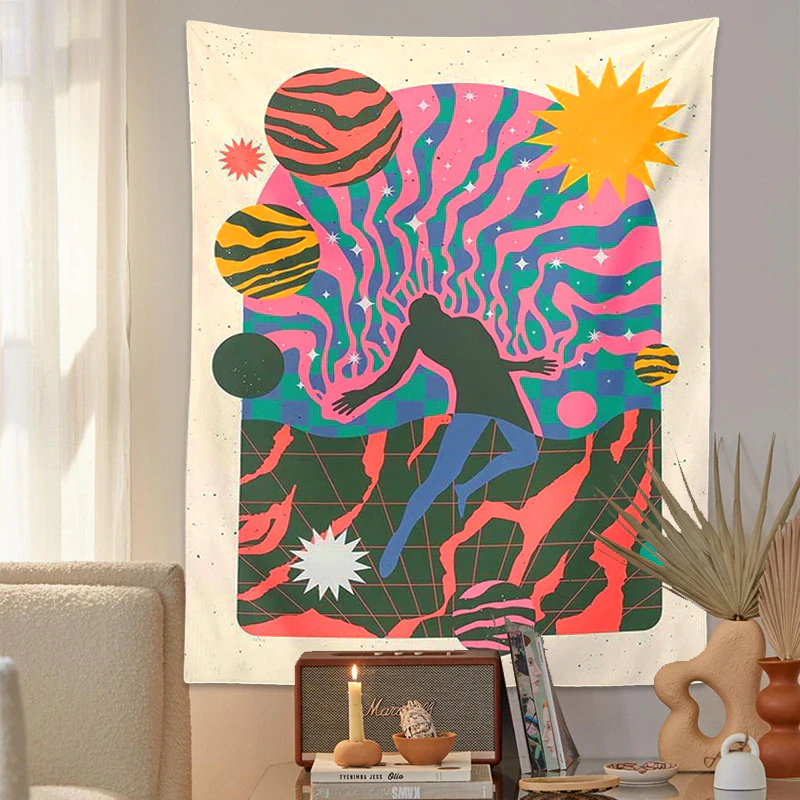 Psychedelic Tapestry Wall Hanging