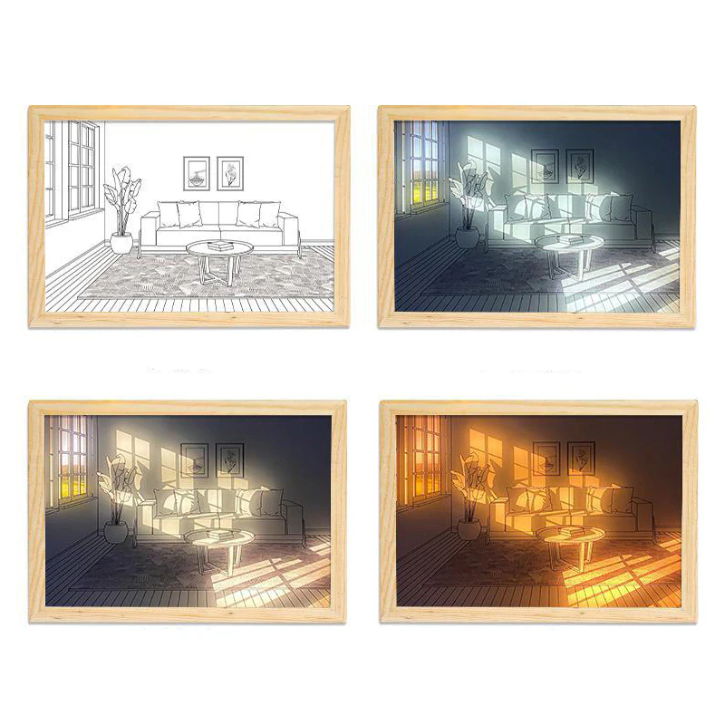 Framed LED Illustration
