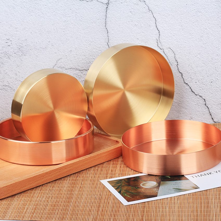 Round Copper Tray