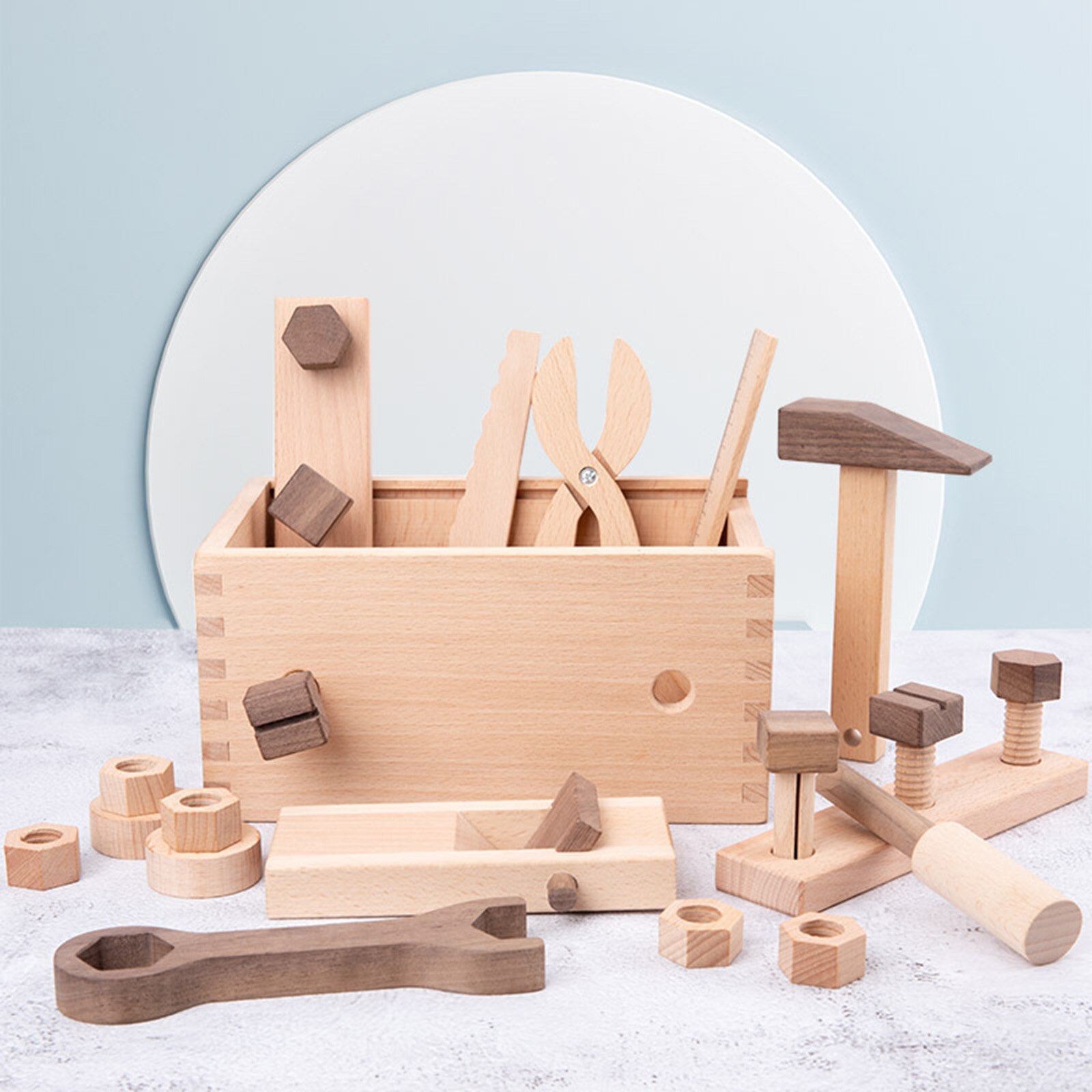 Wooden Montessori Tool Set