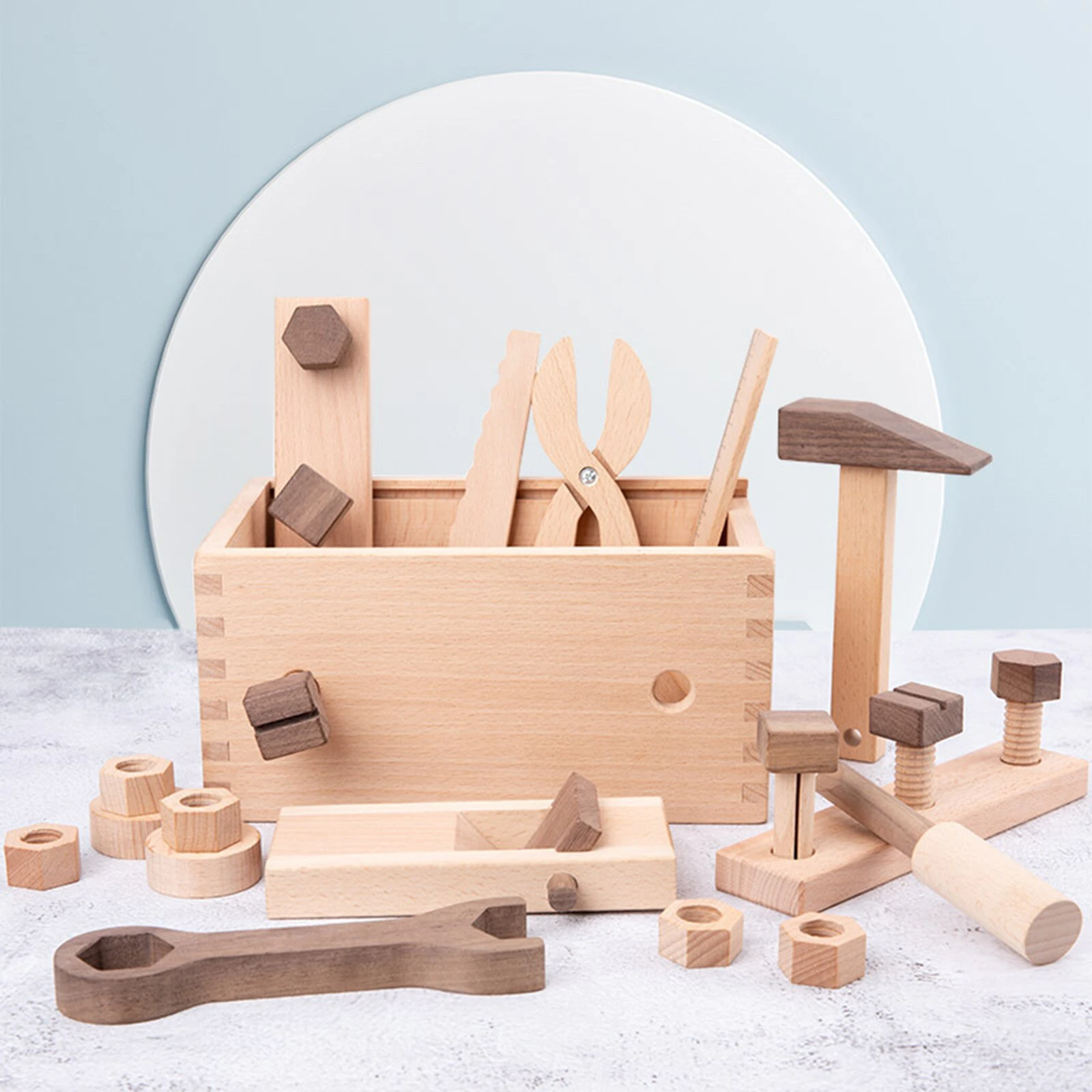 Wooden Montessori Tool Set