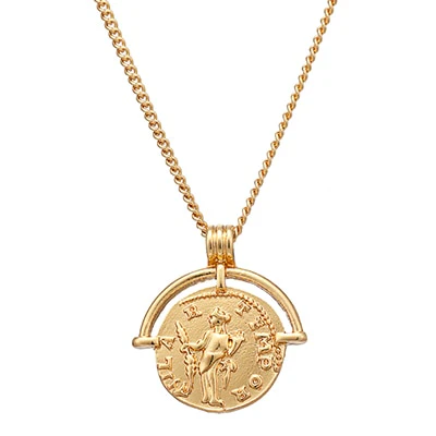 Vintage Coin Pendant Necklace