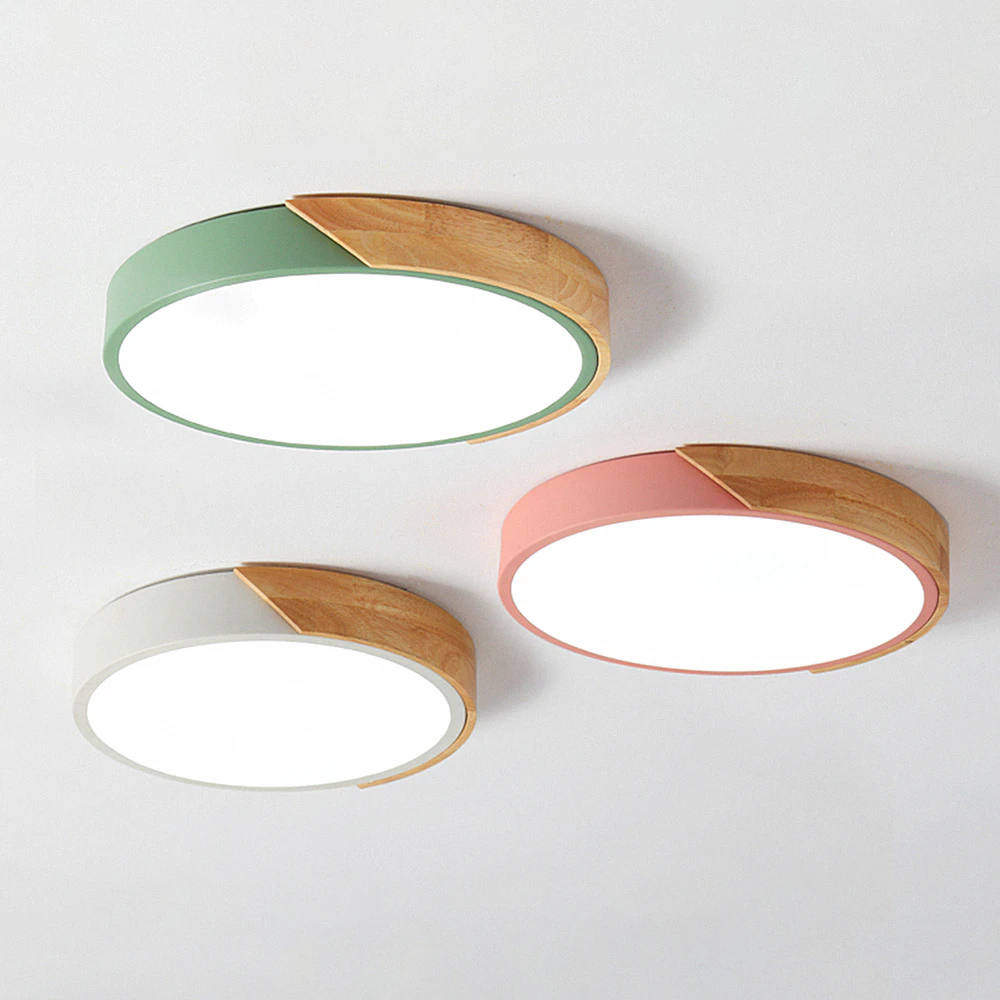Nordic Wooden Dimmable Ceiling Light