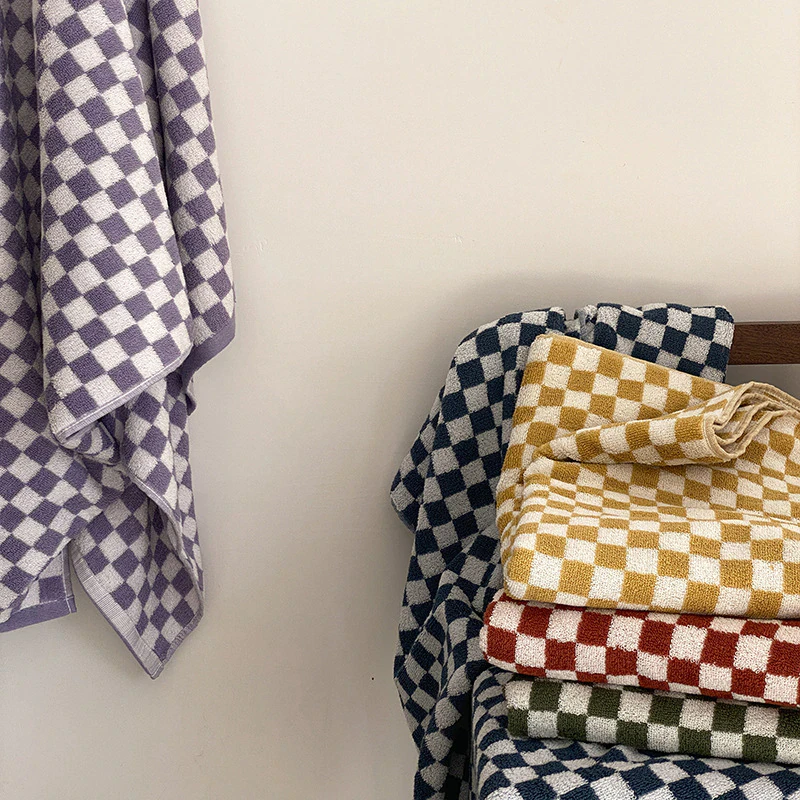 Cool Checkered Bathroom Towel