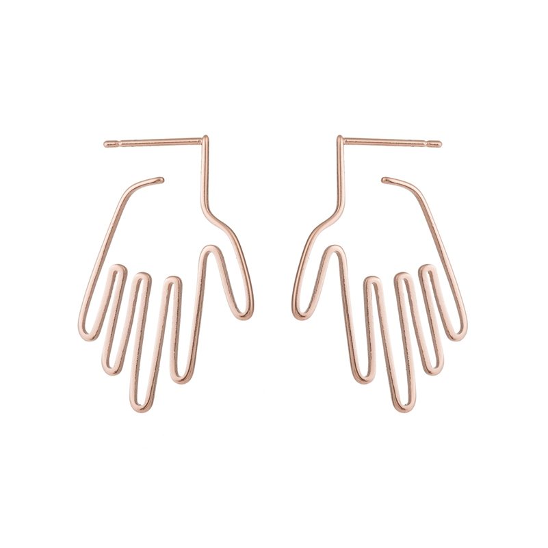Gold Palm Studs