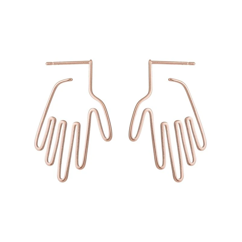 Gold Palm Studs