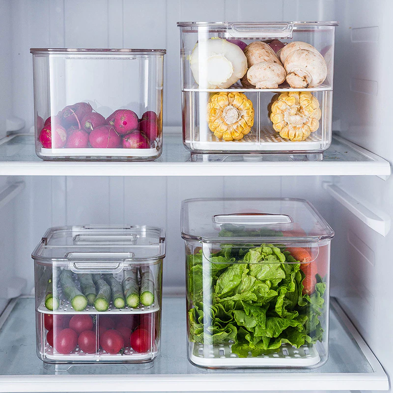 PET Clear Fridge Organiser
