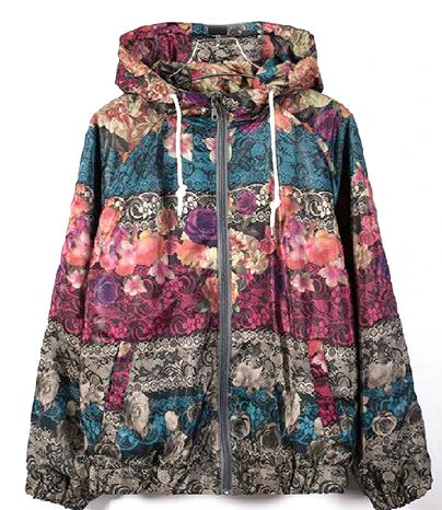 Floral Windbreaker
