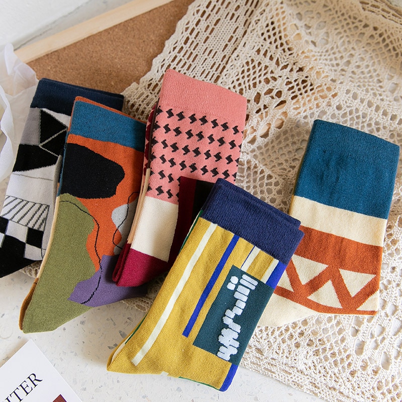 Abstract Pattern Socks