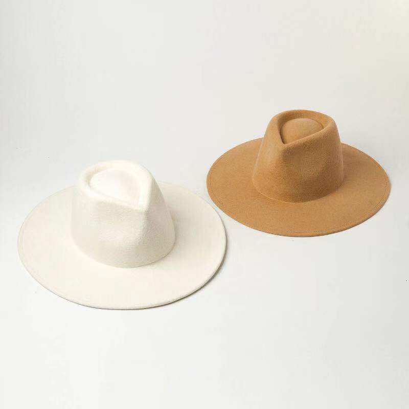 Wide Brimmed Felt Panama Hat