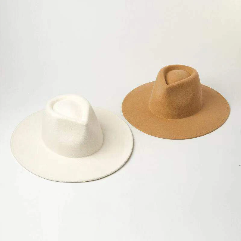 Wide Brimmed Felt Panama Hat