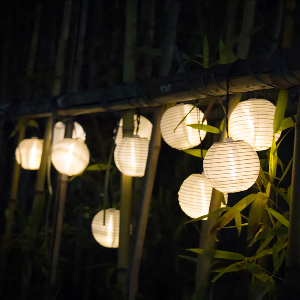 Solar Outdoor Mini Lantern String Lights