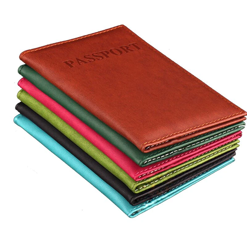Faux Leather Passport Holder