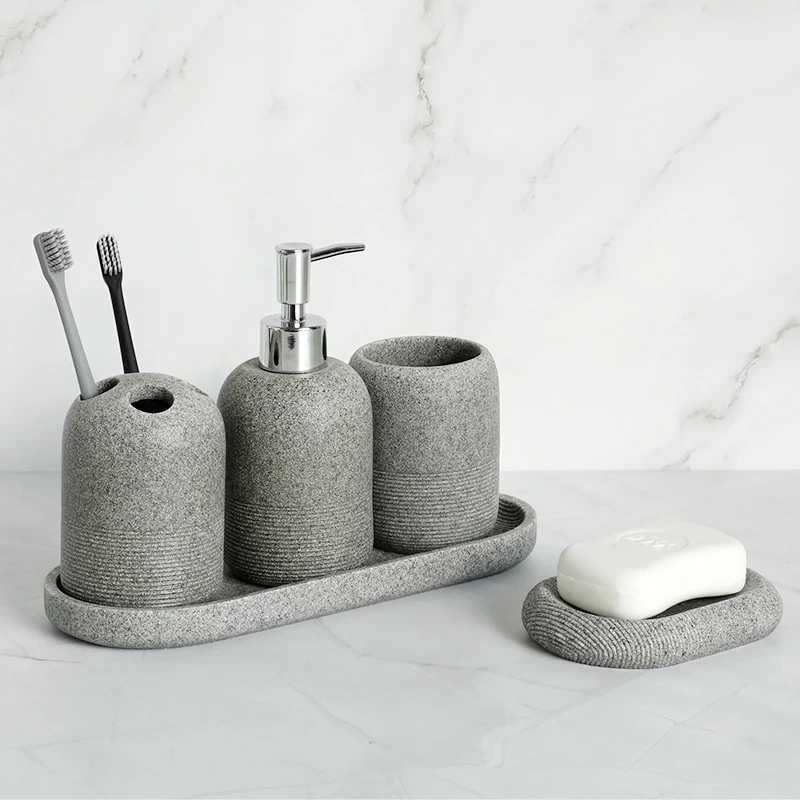 Resin Bathroom Accessories Set