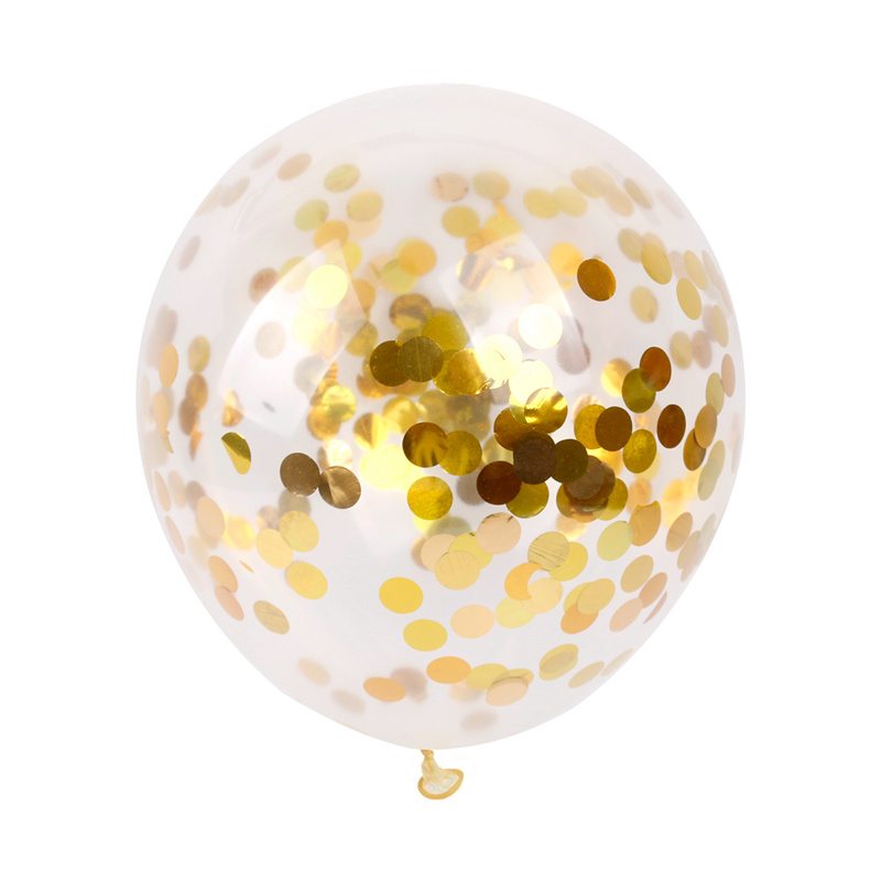 Gold Confetti Balloons