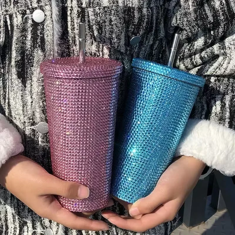 Rhinestone Tumbler Cup