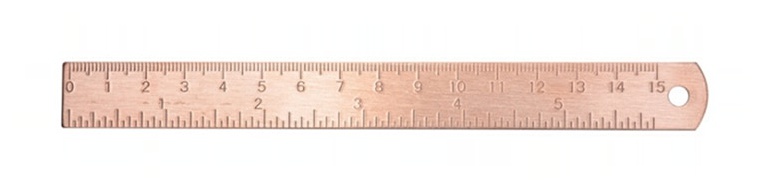 15cm Rose Gold Ruler