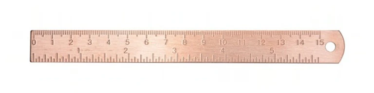 15cm Rose Gold Ruler