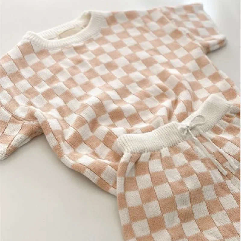 Kids Checkered Beachwear