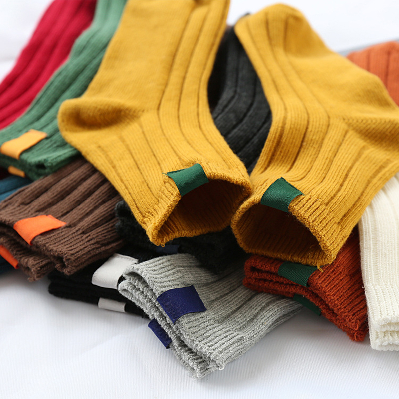 Womens Striped Autumn Socks