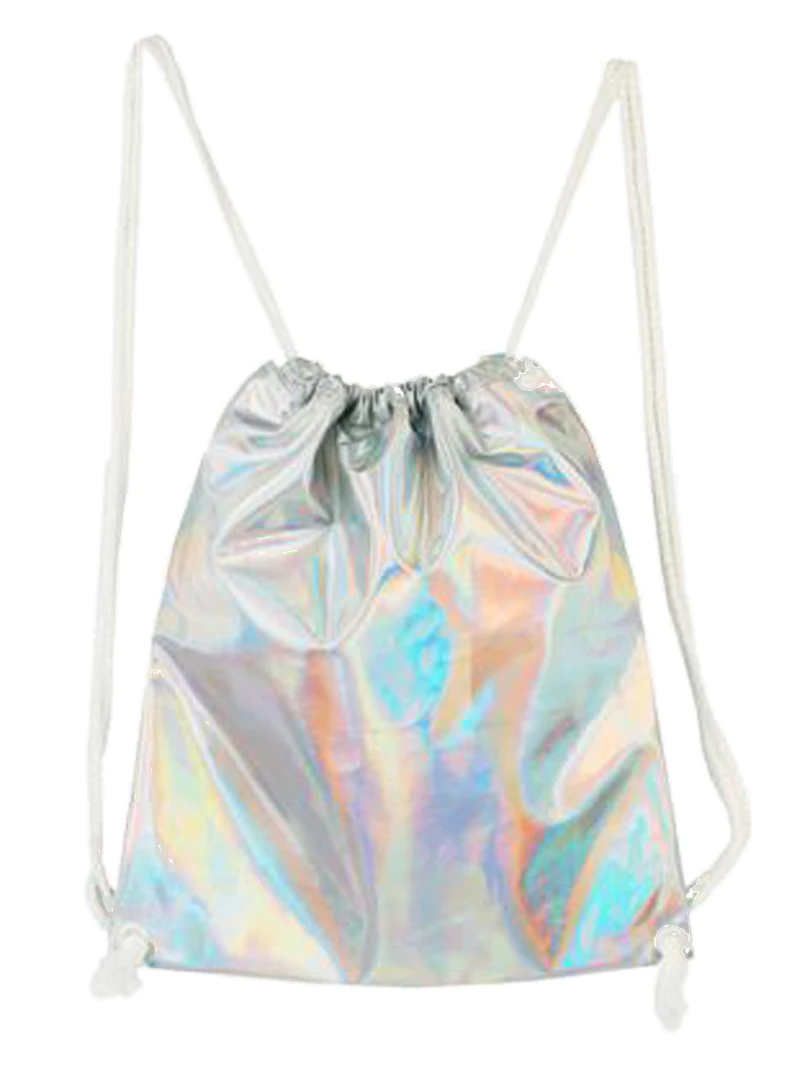 Holographic Drawstring Backpack