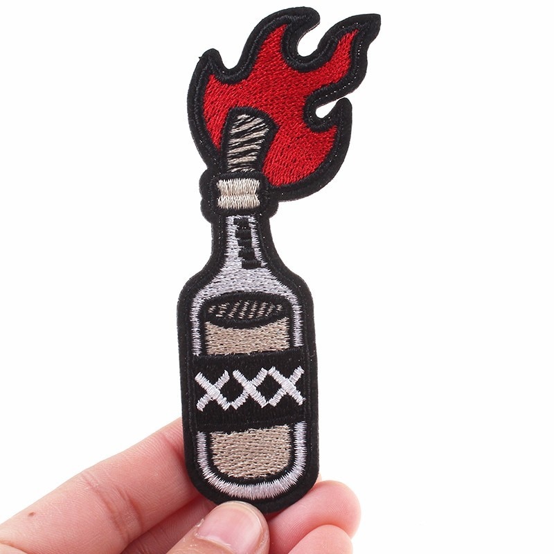Molotov Iron On Patch