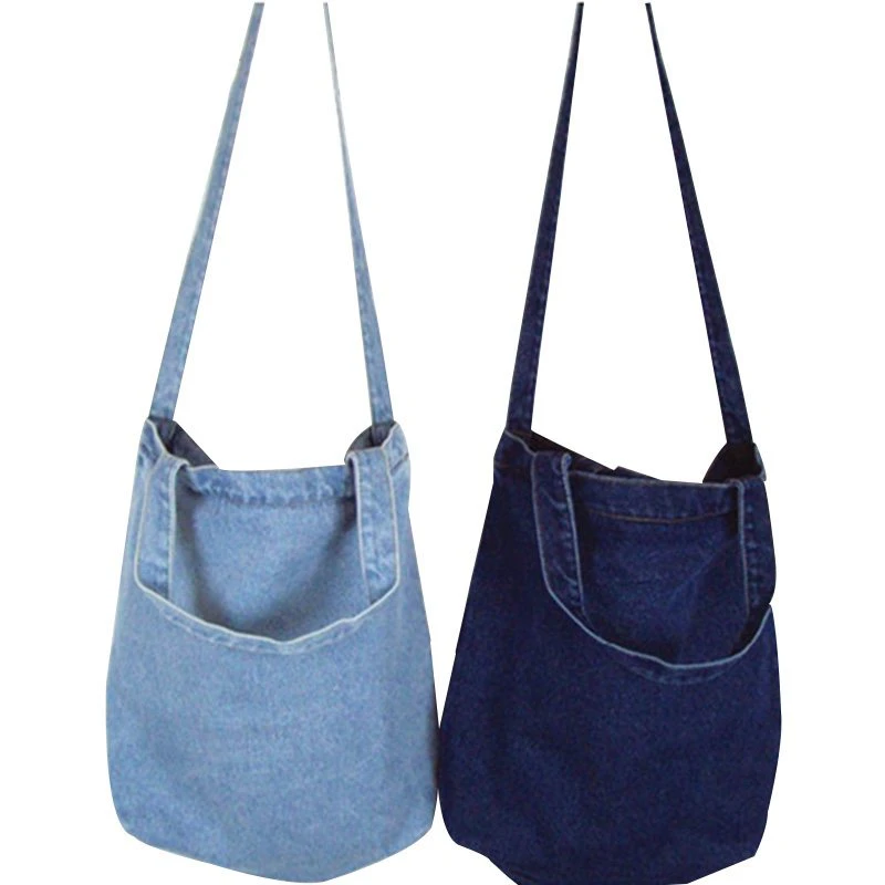 Casual Denim Shoulder Bag
